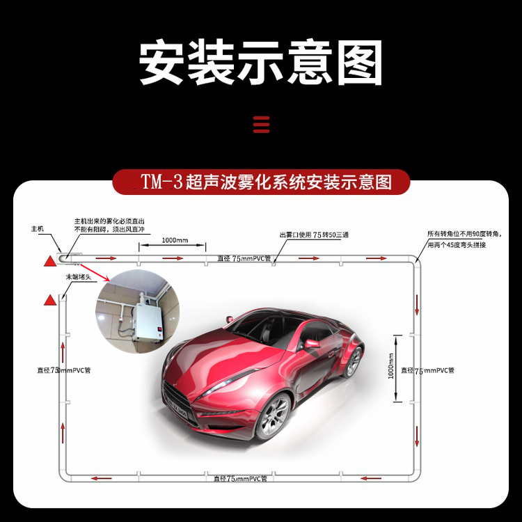 貼膜車間降塵霧化機