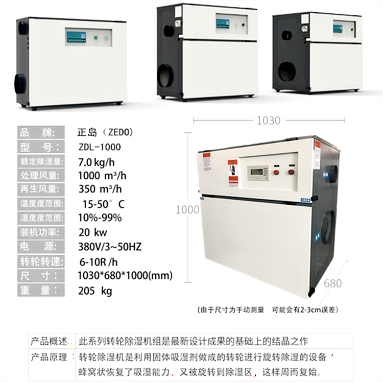 單機轉輪除濕機